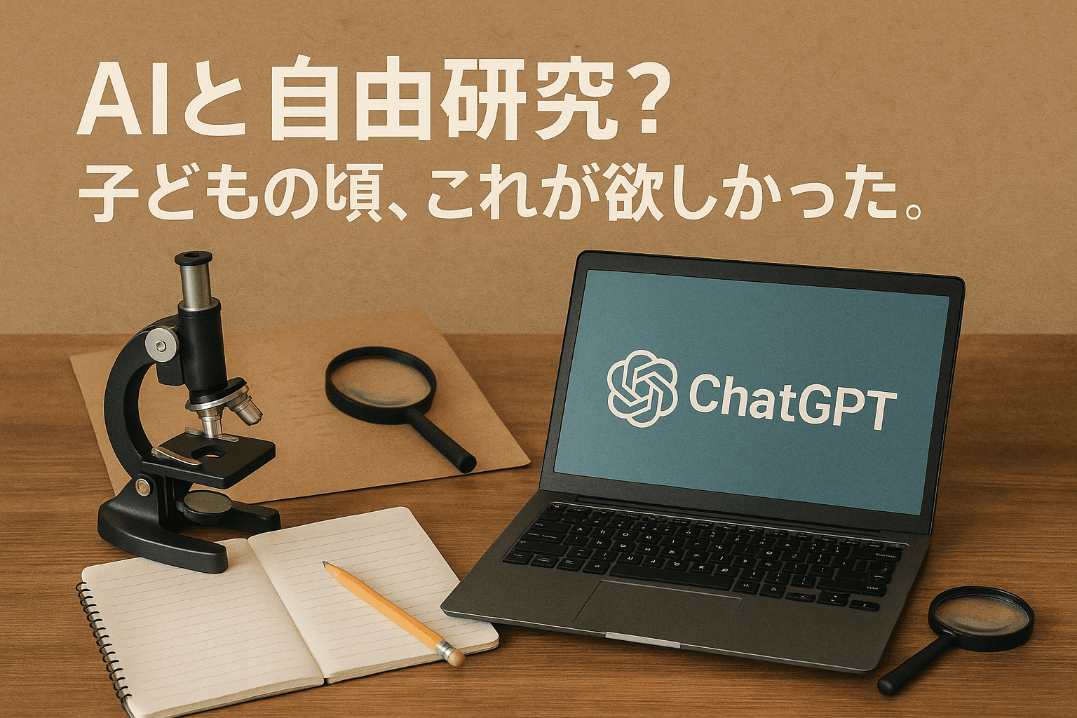 AIと自由研究？子どもの頃、これが欲しかった。