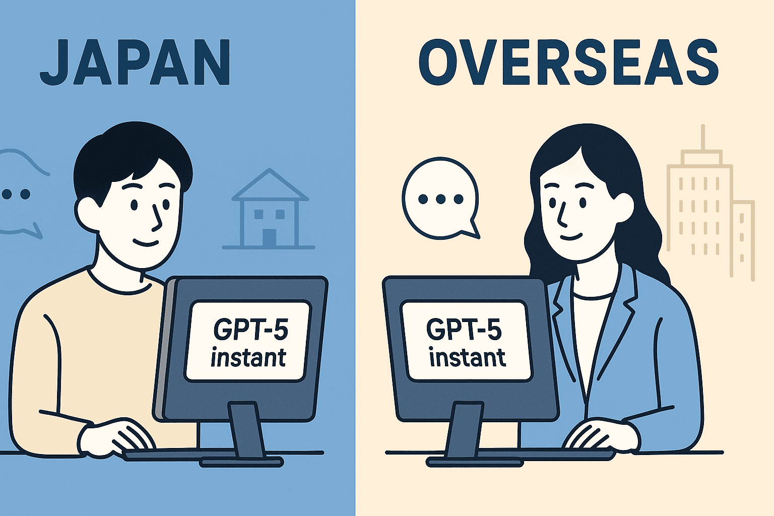 GPT-5 instantはどう使われている？日本と海外の事例を比較