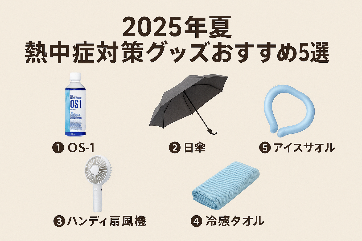 2025年夏の熱中症対策グッズ特集