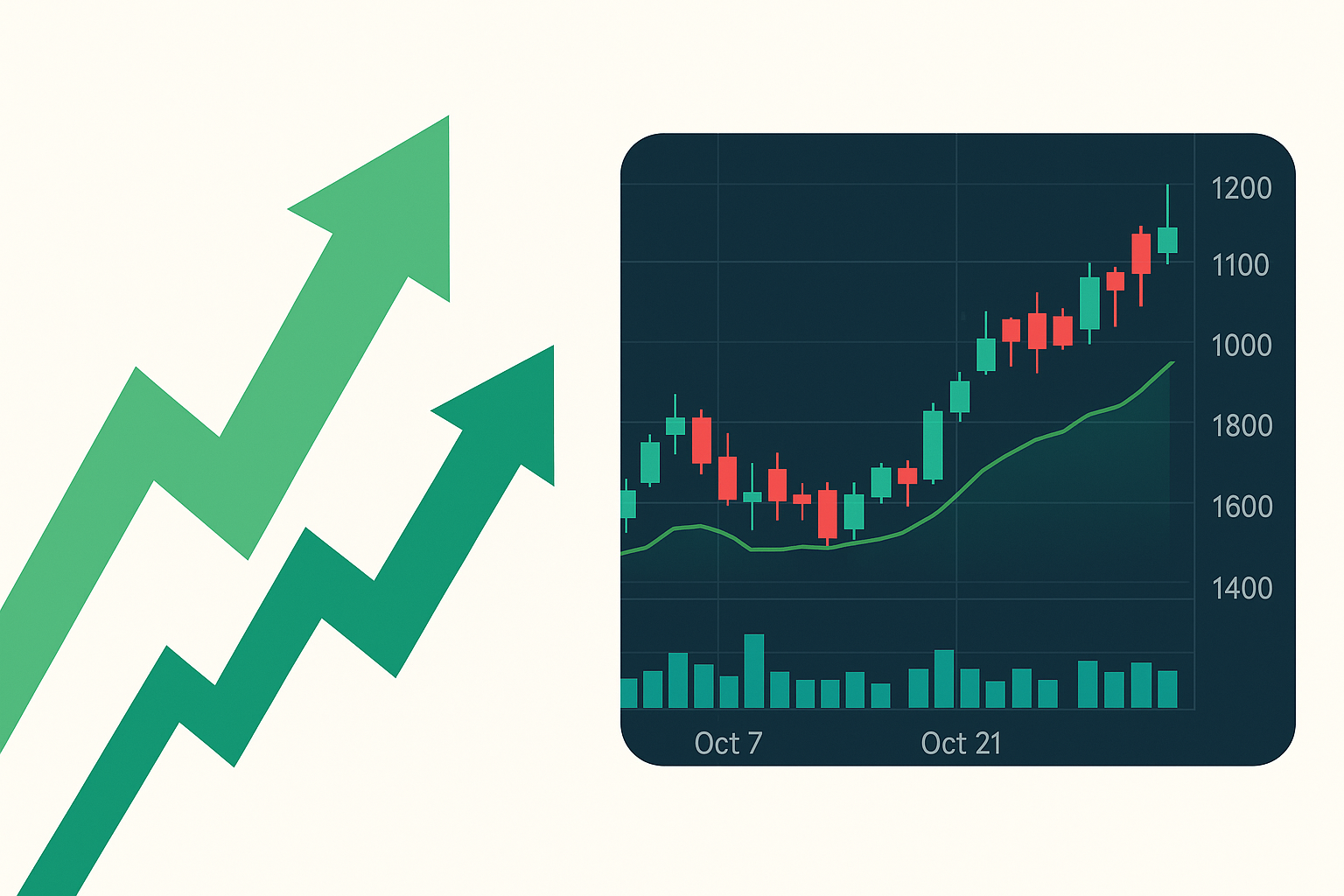 Personal stock app hero visual