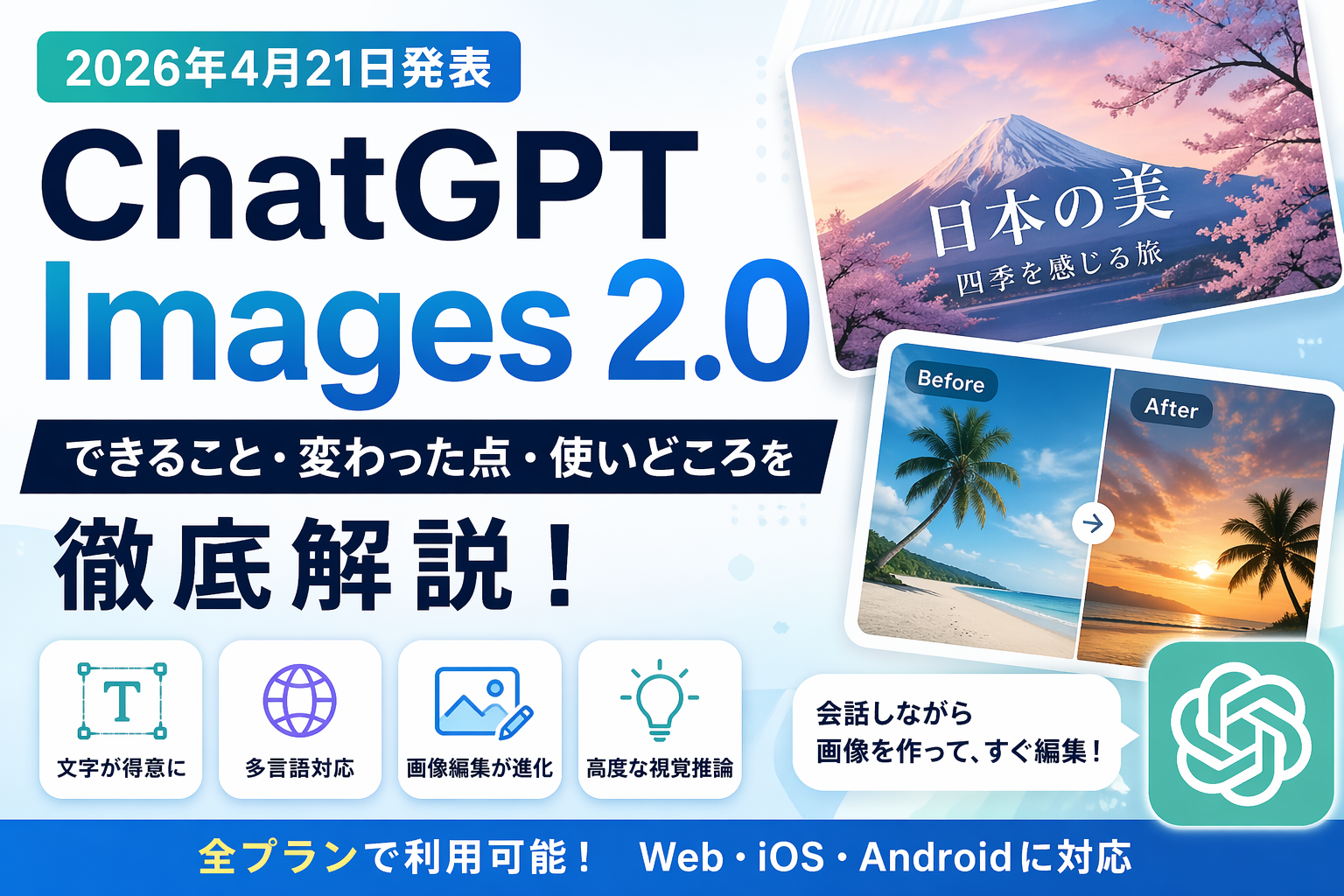 ChatGPT Images 2.0の解説イメージ